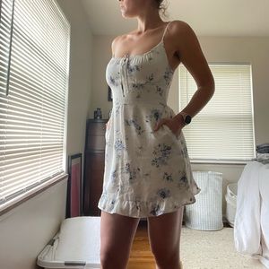 Abercrombie & Fitch Tie Front Mini Dress